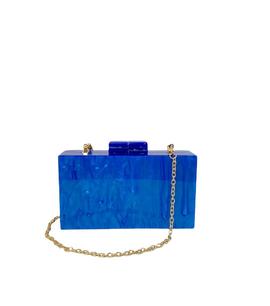 Clutch Rígido Azul Klein para Mujer