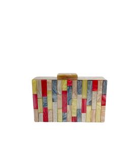 Clutch Mosaico Fondo Beige para Mujer