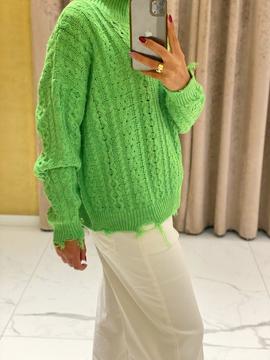 Jersey Kaos Ochos Verde Flúor para Mujer