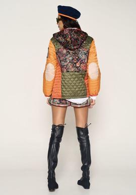 Chaqueta Guts-Love Color-Pasley Kangoroo Naranja para Mujer