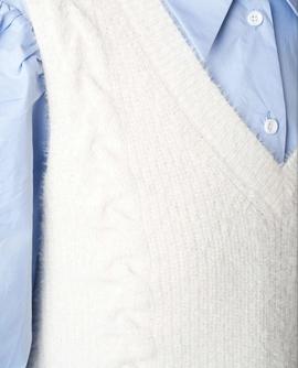 Blusa Y Chaleco Silvian Heach Princenton Azul para Mujer