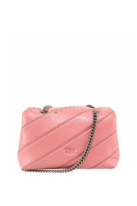 Bolso Pinko Love Mini Puff Soft Con Tachuelas Rosa Mujer