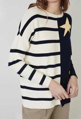 Jersey Montoto Estrella Marino para Mujer