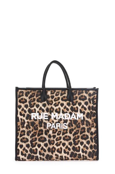 Naufragio interfaz esencia Bolso Rue Madam Paris London T Leopardo para Mujer