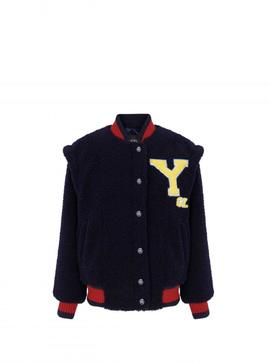 Bomber Guts-Love Yours Ecofur Marino para Mujer