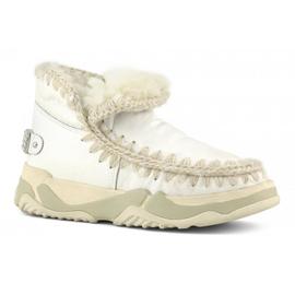 Botas Mou Eskimo Trainer Logo Rhinestone Blanco para Mujer