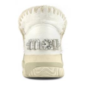 Botas Mou Eskimo Trainer Logo Rhinestone Blanco para Mujer