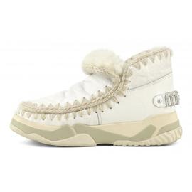 Botas Mou Eskimo Trainer Logo Rhinestone Blanco para Mujer