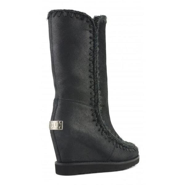 Botas Mou Eskimo French Toe Wedge Tall Black/Grey para M