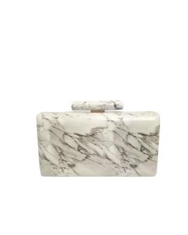 Clutch Mármol Blanco para Mujer