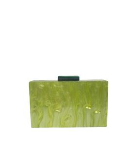 Clutch Verde Mosaico Verde y Beige para Mujer