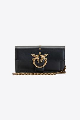 Cartera de Mano Pinko Love Wallet Negro para Mujer