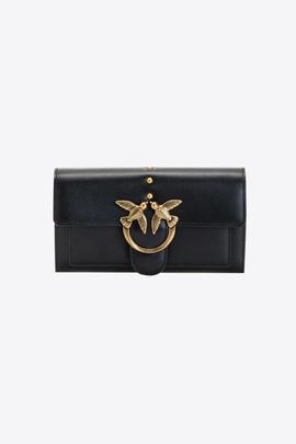 Cartera de Mano Pinko Love Wallet Negro para Mujer