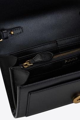 Cartera de Mano Pinko Love Wallet Negro para Mujer