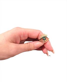 Anillo Ojo Verde para Mujer