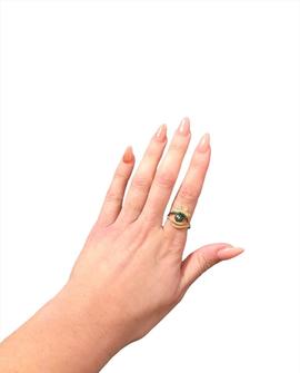 Anillo Ojo Verde para Mujer