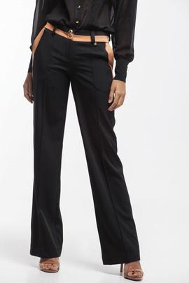 Pantalón Bicolor Negro-Maquillaje para Mujer