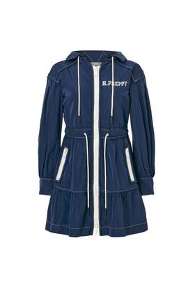 Parka Larga H.Preppy Azul Marino para Mujer