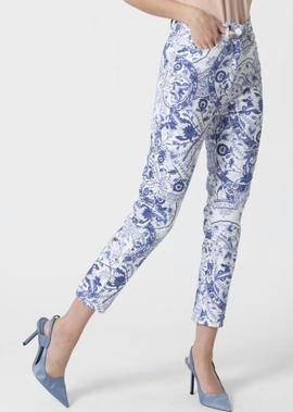 Pantalón Kocca Karu Estampado Azul para Mujer