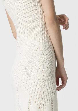 Vestido Kocca Cleopatra Crochet Beige para Mujer