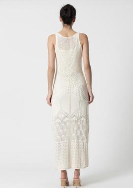 Vestido Kocca Cleopatra Crochet Beige para Mujer