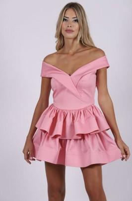 Vestido Carmen Horneros Falda Crin Rosa para Mujer