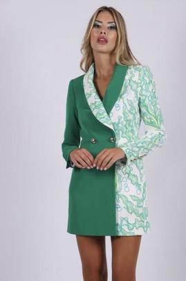 Vestido Levita Bicolor Carmen Horneros para Mujer
