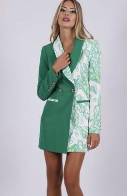 Vestido Levita Bicolor Carmen Horneros para Mujer