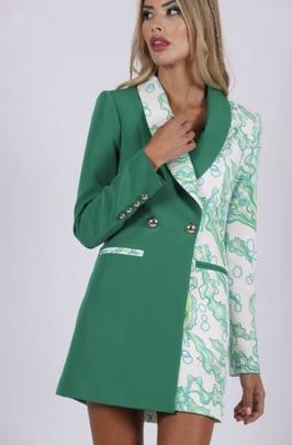 Vestido Levita Bicolor Carmen Horneros para Mujer
