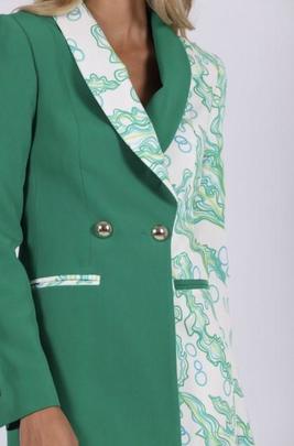 Vestido Levita Bicolor Carmen Horneros para Mujer