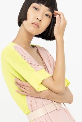 Vestido Fracomina Tisifone Rosa y Lima para Mujer