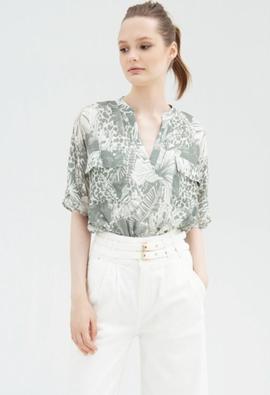 Pantalón Vaquero Fracomina Flare Bull Blanco Roto para Mujer