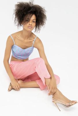 Pantalón Fracomina Blossom Coral para Mujer