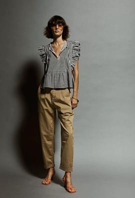 Top Kaos Rayas Negro para Mujer