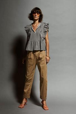 Top Kaos Rayas Negro para Mujer