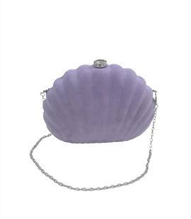Clutch Concha Lavanda para Mujer