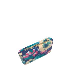 Clutch Forrado Tela Flores Multicolor para Mujer