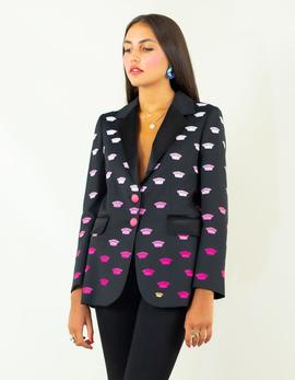 Chaqueta La Condesa sarga negro para mujer