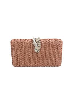 Clutch Rafia Cobre para Mujer