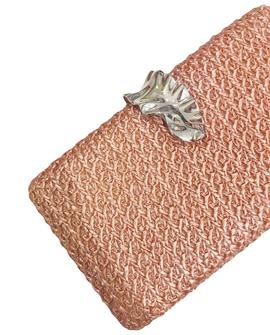 Clutch Rafia Cobre para Mujer