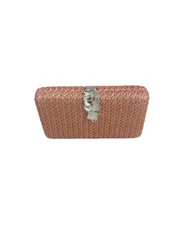 Clutch Rafia Cobre para Mujer