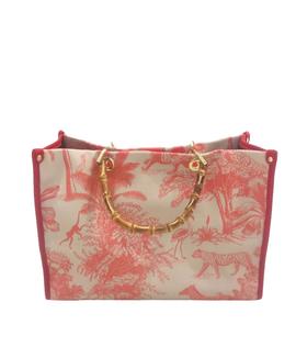 Shopper Bag Telea Estampado Rojo/Coral para Mujer