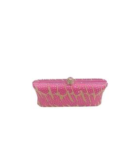 Clutch Fiesta Brillos Rosa y Dorado para Mujer