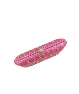 Clutch Fiesta Brillos Rosa y Dorado para Mujer