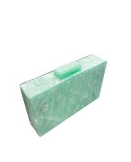  Clutch Rectangular Verde Agua para Mujer