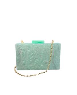  Clutch Rectangular Verde Agua para Mujer