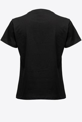 Camiseta Pinko Quentin Negro para Mujer