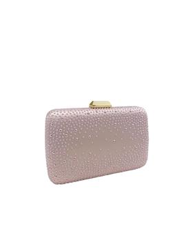 Clutch Brillos Rosa Palo para Mujer