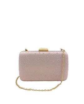 Clutch Brillos Rosa Palo para Mujer