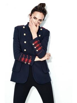 Blazer Extreme Collection Militar Brittany Marino para Mujer